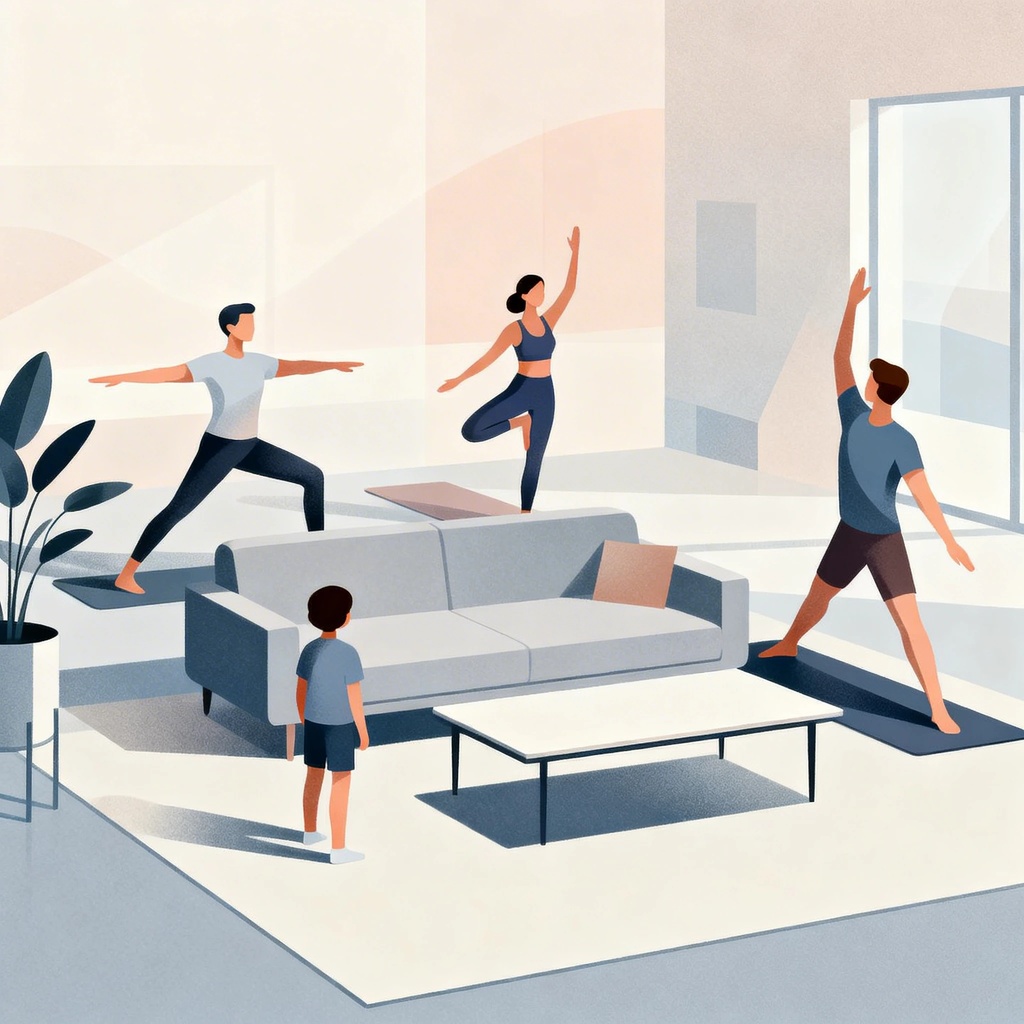 Treningi w domu dla całej rodziny